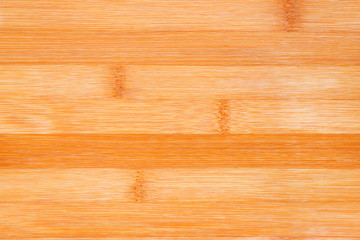 Bamboo cutting board close up