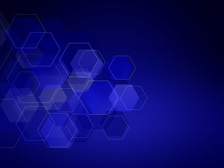 Obraz na płótnie Canvas abstract background hexagons pattern design tech innovation concept