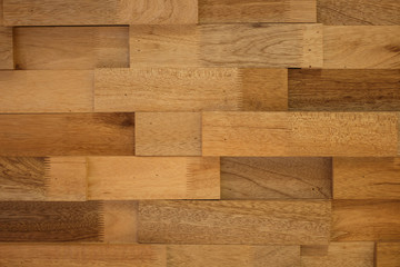 Brown wooden blocks alignment texture background