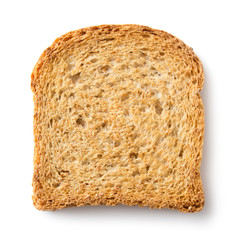 Toast isolated on white background