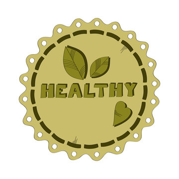 Healthy vector badge 