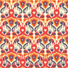 Ikat pattern.