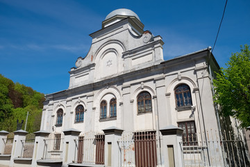 Synagogue building in Kaunas, Lithuania.