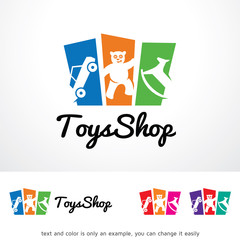 Toys Shop Logo Template Design Vector, Emblem, Design Concept, Creative Symbol, Icon