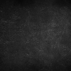 Black gray background of school blackboard monochrome texture. Vignetted aged texture background.