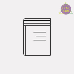 book linear icon