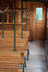Interior of the old wagon (vertical)