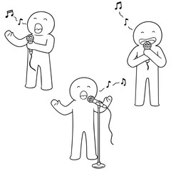 vector set of singer