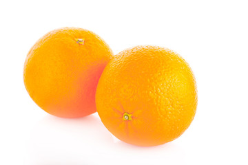 Orange fruit isolated on white