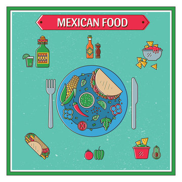 Mexican food poster