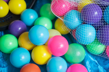 Colourful balls to play and fun