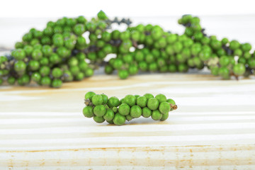 green peppercorns