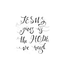 Religions lettering illustration