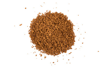 Pile of instant coffee grains