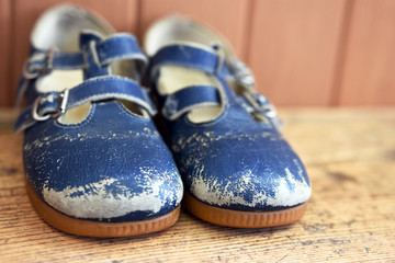 Vintage Blue Shoes