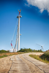 building wind turbines