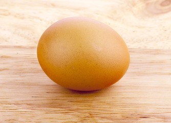 Eggs on wooden