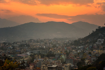 Fototapeta na wymiar Kathmandu the capital of Nepal,Nepal