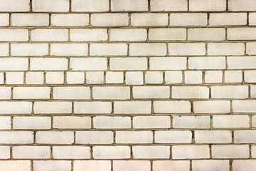White brick wall, perfect as a background, square photograph