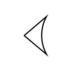 left arrow modern icon