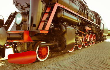 Polish steam locomotive with tender.