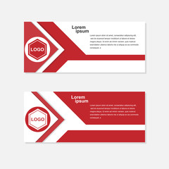Abstract corporate business banner. advertising banner template. vector illustration.