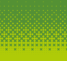 Halftone pattern. Comic background.  Green color