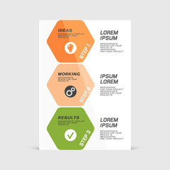 Corporate design of flyer or brochure cover