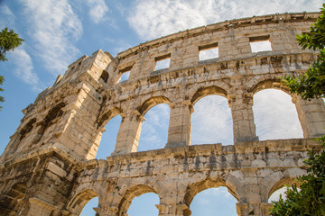 Obraz premium Amphitheater Arena von Pula Kroatien