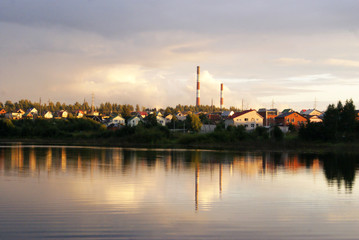Naklejka premium landscape nature water