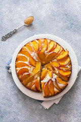 Sweet peach cake