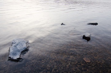 The light reaches under the surface