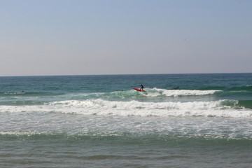 Fototapeta na wymiar Surfer in Portugal