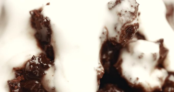 closeup of chocolate texture. different types of chocoalte