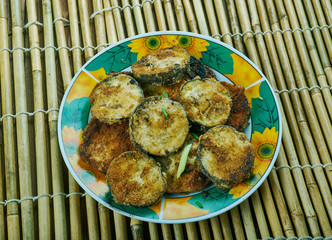 Aubergine fritters