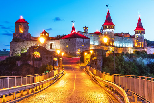 Ancient fortress in Kamianets-Podilskyi, Ukraine