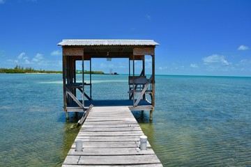 Dock on Caye Caulker, Belize