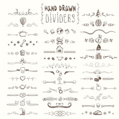 Hand drawn borders and page dividers