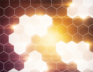 Abstract hexagonal background