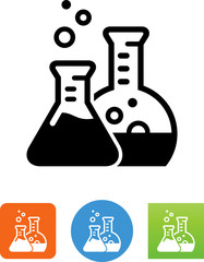 Obraz premium Science Beakers Icon - Illustration