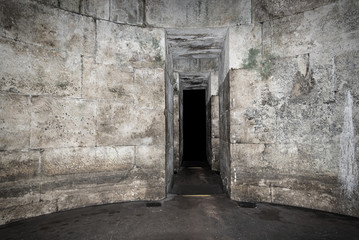 Obraz premium Old abandoned dungeons or catacombs.
