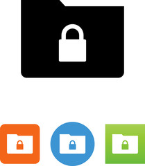 Secure Directory Icon - Illustration