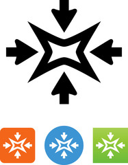 Shrink Arrow Icon - Illustration