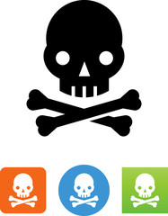Skull And Crossbones Icon - Illustration