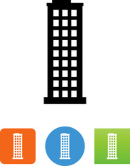 Skyscraper Building Icon - Illustration