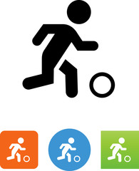 Soccer Player Icon - Illustration