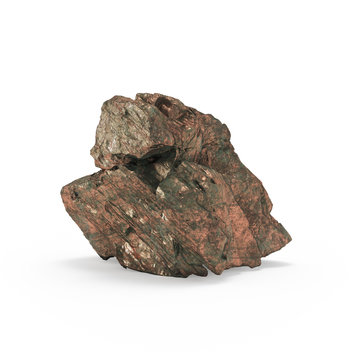 The mineral raw materials 3d rendering