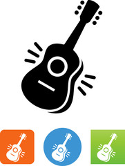 Spanish Guitar Icon - Illustration