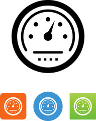 Speedometer Dial Icon - Illustration