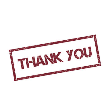 Thank You Blue Rectangle Stamp Stock Photo by ©outchill 380074392